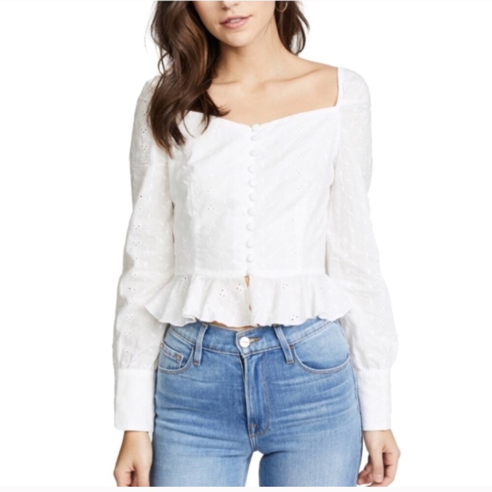 Eyelet Button Blouse - image 2